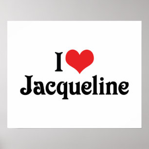 Poster I Love Jacqueline