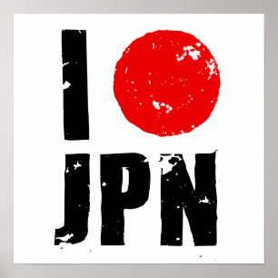 Poster I Love Japan (I Love JPN)
