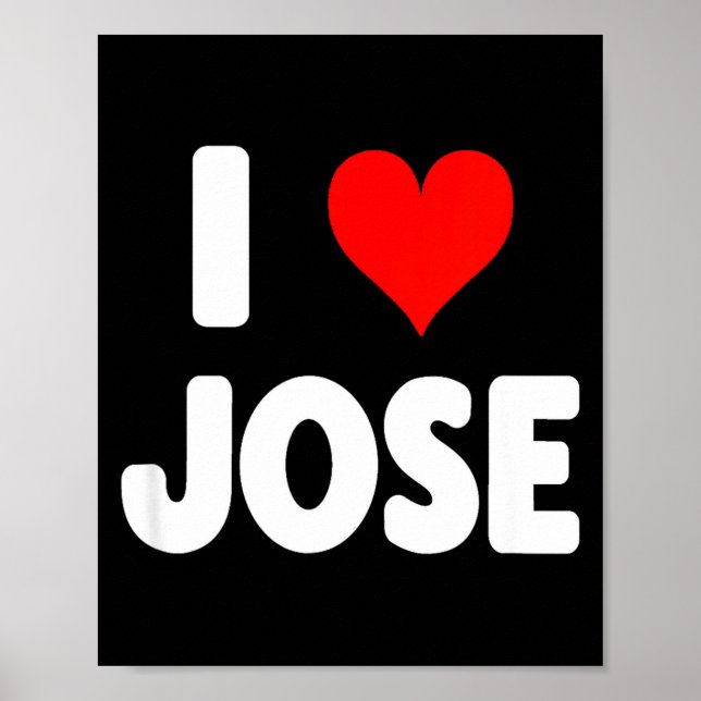 Poster I Love Jose - Heart  (Devant)