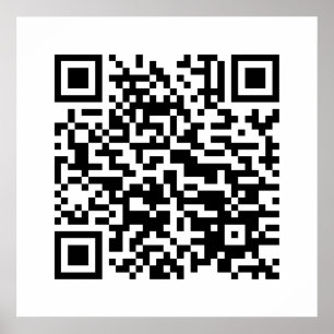 Poster I Love Laos (Khoy Huk Lao) Drapeau QR Code Geek