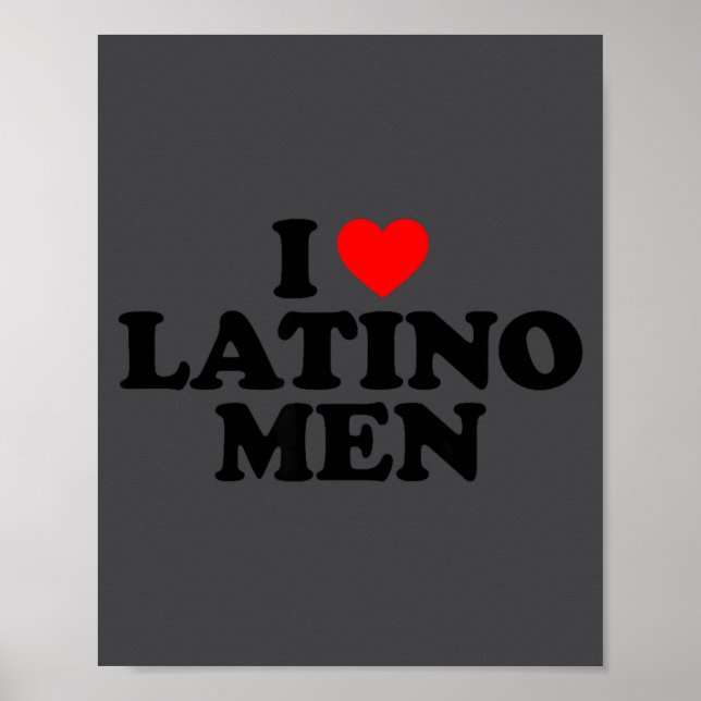 Poster I Love Latino Men  (Devant)