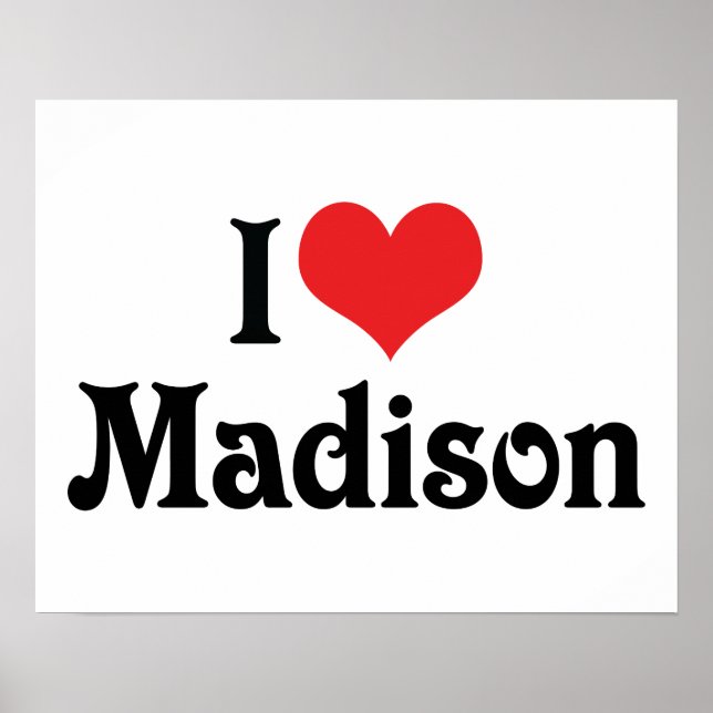 Poster I Love Madison (Devant)