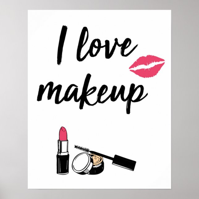 Poster I Love makeup (Devant)