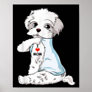 Poster I Love Maman Tattoo Havanese Maman Amoureux des ch