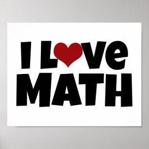 Poster I Love Math