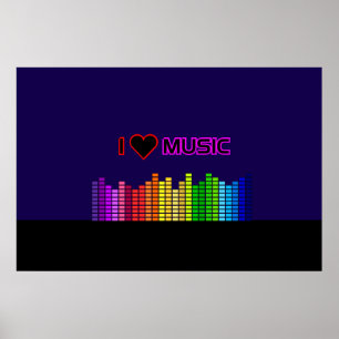 Poster I Love Music