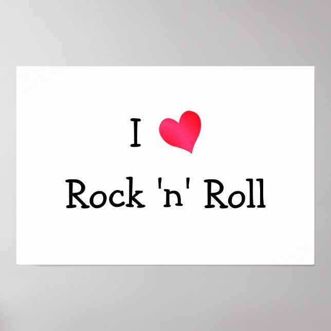 Poster I Love Rock 'n' Roll (Devant)