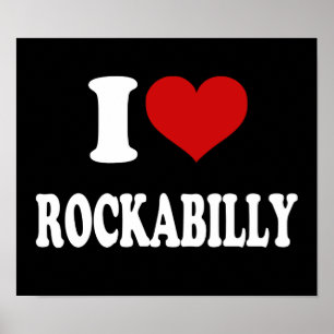 Poster I Love Rockabilly