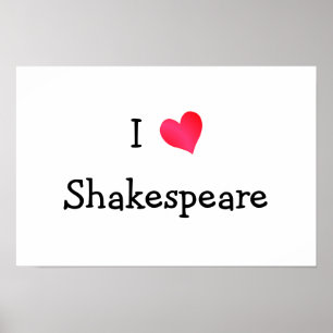 Poster I Love Shakespeare