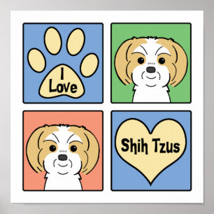 Poster I Love Shih Tzus