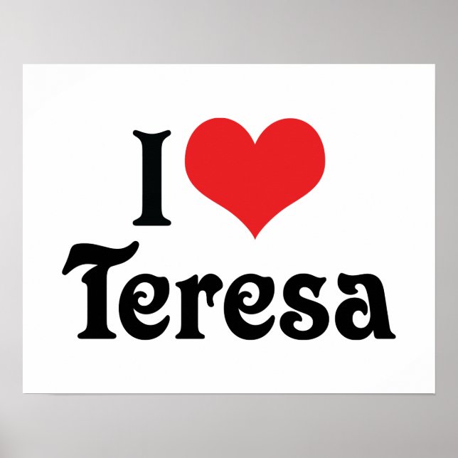 Poster I Love Teresa (Devant)