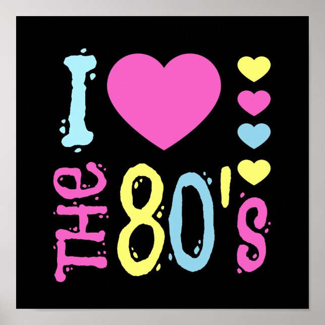 Poster I Love the 80s Disco Costume (Devant)