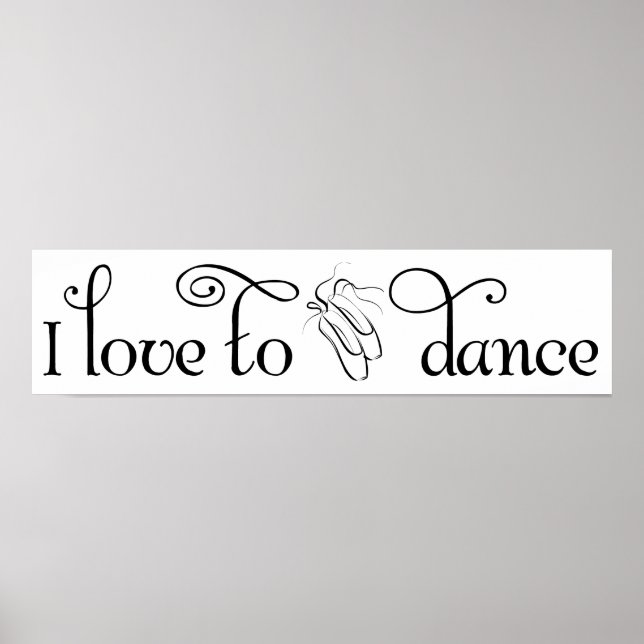 Poster I Love To Dance (Devant)