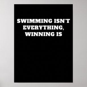 Poster I Love To Swim Art Design Swimming Devis Idée cade