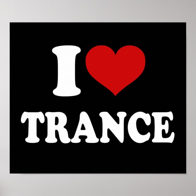 Poster I Love Trance (Devant)