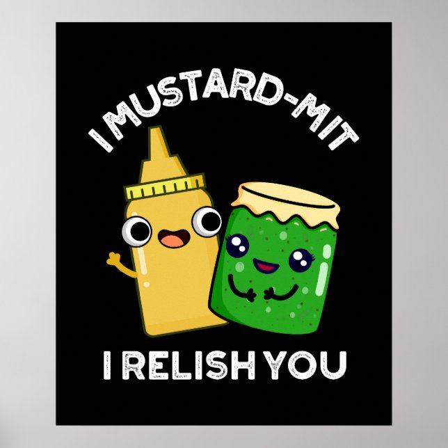 Poster I Mustard-mit Je Vous Relie Confronton Pun Dark BG (Devant)