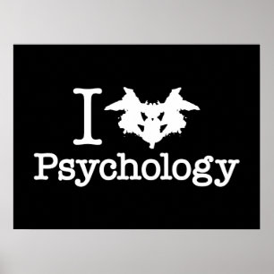 Poster I psychologie de coeur (tache d'encre de