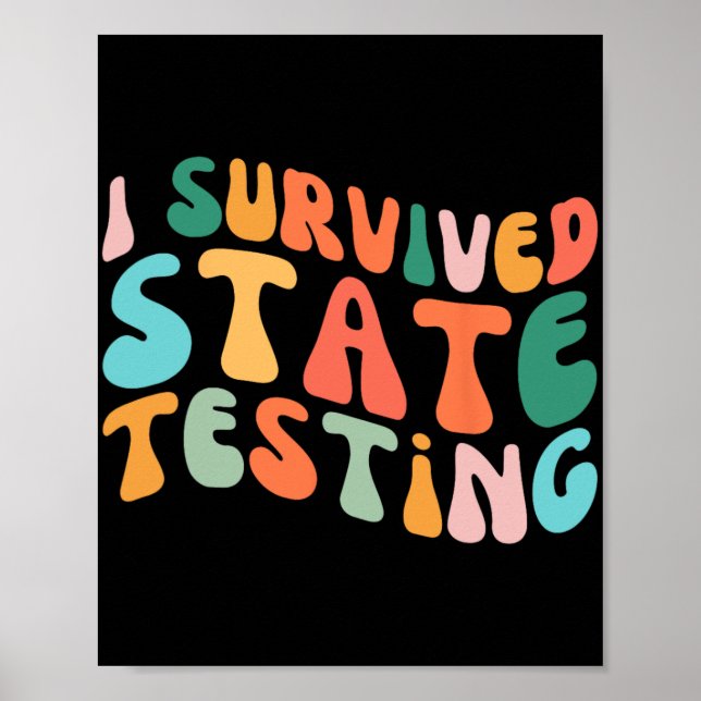 Poster I Survie State Testing Design Student State Test (Devant)