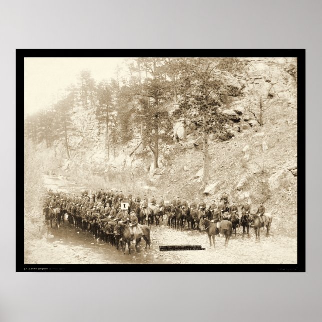 Poster I Troop 8th Cavalry near Fort Meade SD 1889 (Devant)