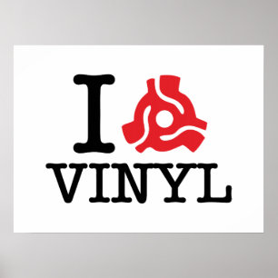 Poster I vinyle de 45 adaptateurs