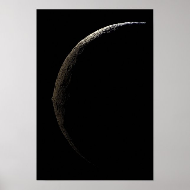 Poster Iapetus de la lune de Saturne (Devant)