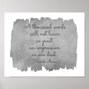 Poster Ibsen Literary Inspirational Quote typography
