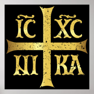 POSTER IC XC NIKA JESUS CHRIST CONQUÊTES