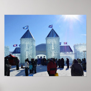 Poster Ice Palace at Carnaval de Québec, Canada