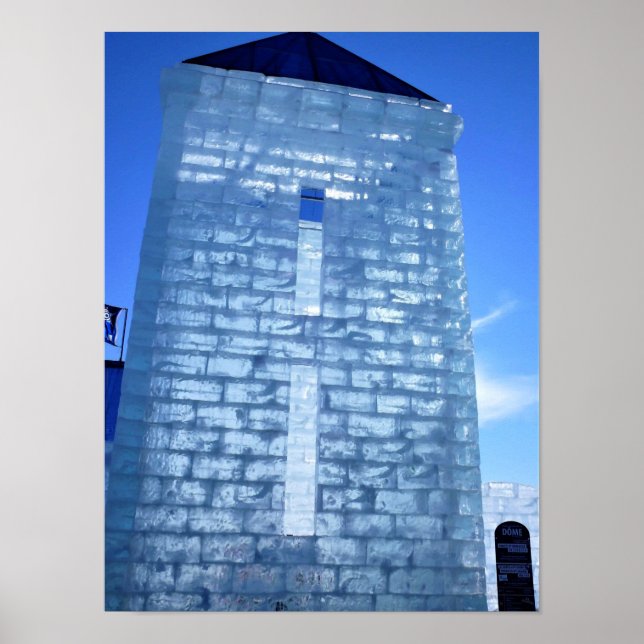 Poster Ice Palace at Carnaval de Québec, Canada (Devant)