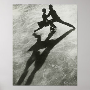 Poster Ice skating Couple