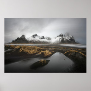 Poster Ice & Snow   Vestrahorn Mountain, Iceland