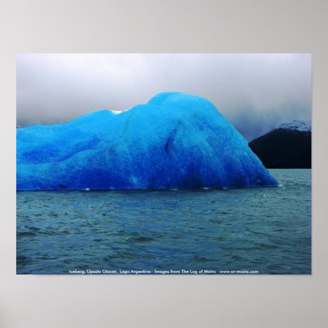 Poster Iceberg, Glacier Upsala, Lago Argentina (Devant)