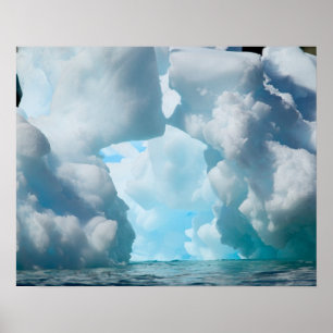 Poster Icebergs au large de la pointe sud de la Géorgie d