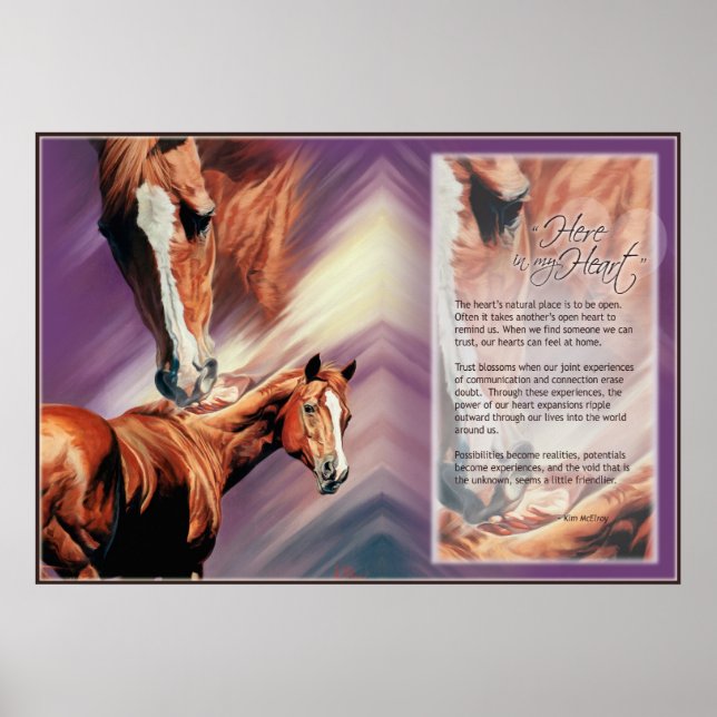 Poster Ici dans mon coeur E-Inspiration (Devant)