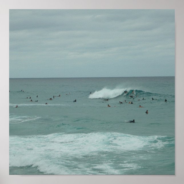 Poster ICI IL VIENT L'affiche de surf (Devant)