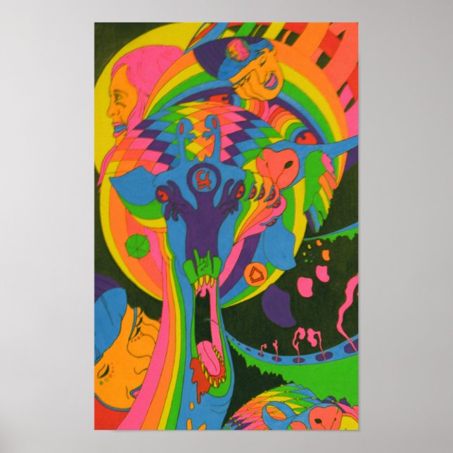 POSTER ICI IMPRIMER GIRAFFE 11X17 (Devant)