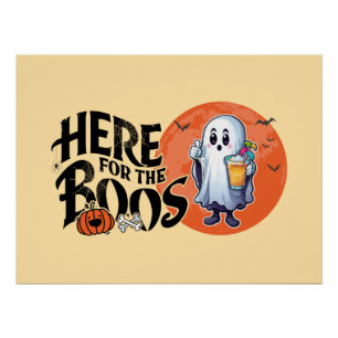 Poster Ici pour les Boos Boire et obtenir votre Spook