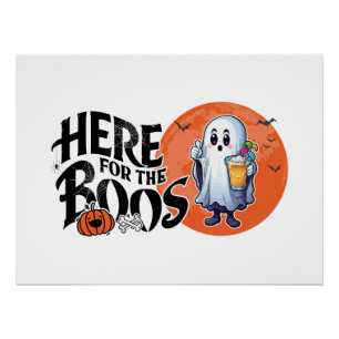 Poster Ici pour les Boos   Boire et obtenir votre Spook