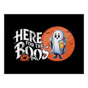 Poster Ici pour les Boos   Boire et obtenir votre Spook