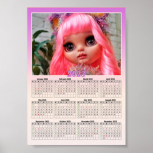 Poster Ici sera votre calendrier photo 2023