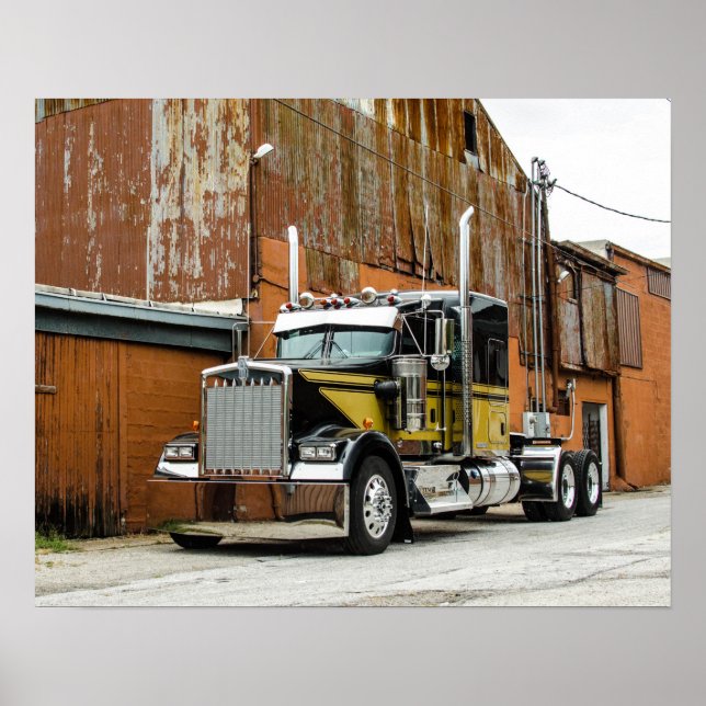 Poster Icon Kenworth W900L Fleenor Bros. (Devant)