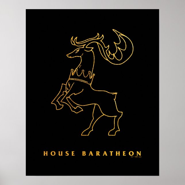 Poster Icône Baratheon de la maison (Devant)