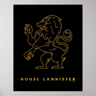 Poster Icône de la maison Lannister