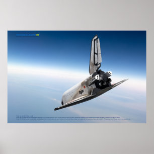 Poster Icône spatiale soviétique : rentrée de Buran