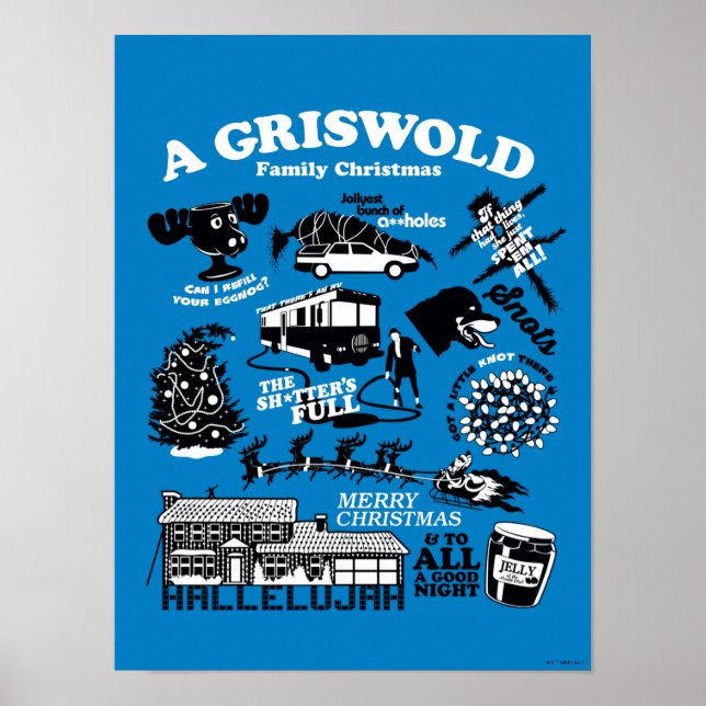 Poster Icônes et citations de vacances de Noël (Devant)