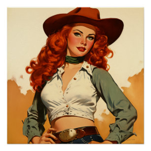 Poster Iconique Old West Elégance : Whispers Wild West