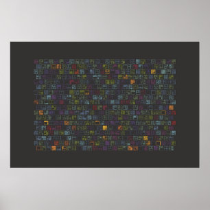Poster Iconographie Data Art - Blocs