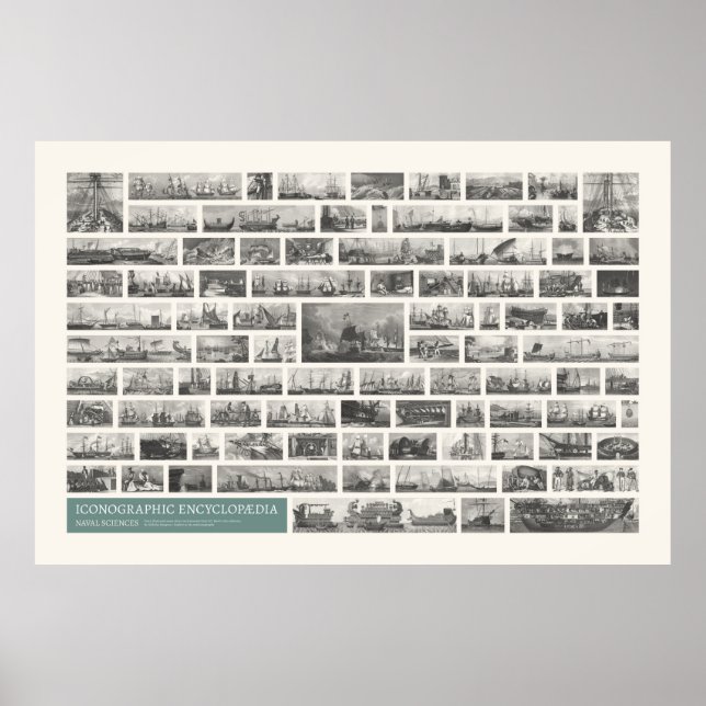 Poster Iconographie - Scènes des sciences navales (Devant)