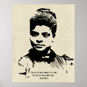Poster Ida B Wells Light Light Truth Cote