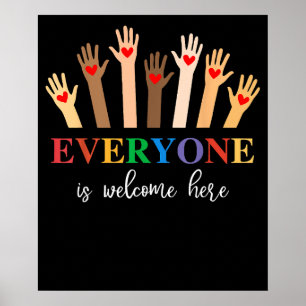 Poster Idaho Enseignant Tout Le Monde Est Bienvenue Ici I